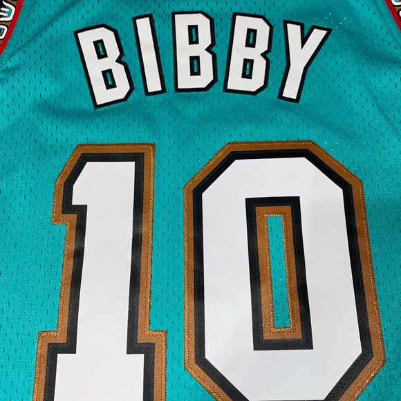 Mike Bibby Vancouver Grizzlies Adidas Hardwood Classics NBA jersey size L teal - Picture 5 of 5